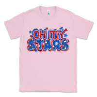 Bubblegum Pink Oh my stars 4th of july Classic Tee - CowGirlArtShop