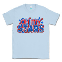 Dusty Blue Oh my stars 4th of july Classic Tee - CowGirlArtShop