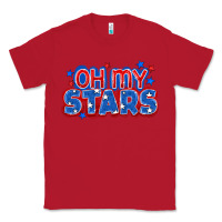 Red Oh my stars 4th of july Classic Tee - CowGirlArtShop