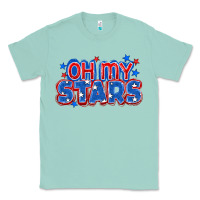 Seafoam Oh my stars 4th of july Classic Tee - CowGirlArtShop