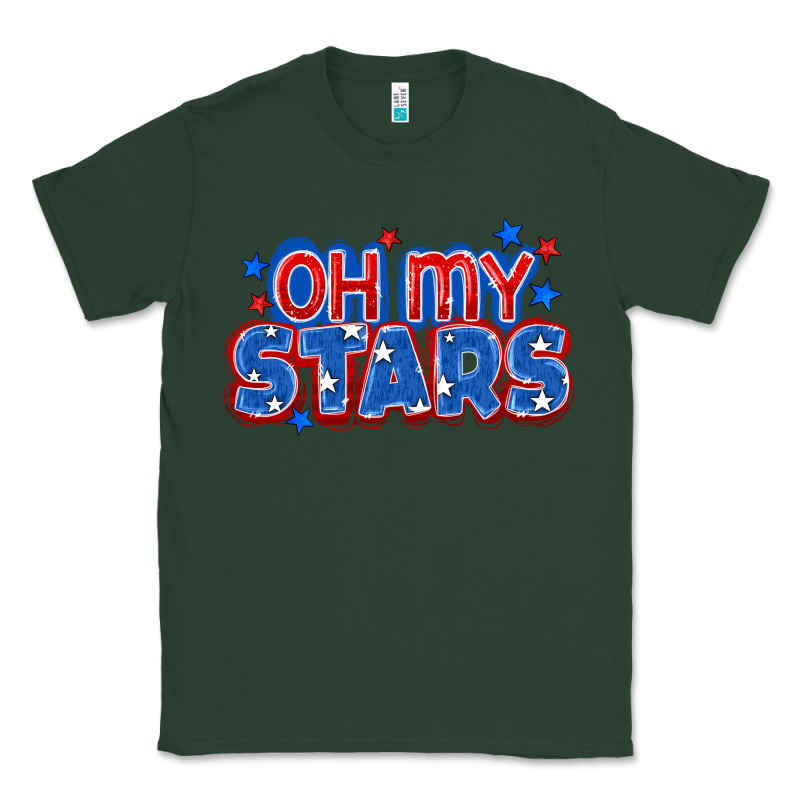 Oh My Stars 4th Of July Classic Tee by CowGirlArtShop | Teevron