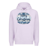 Lilac merry christmas blue Premium Hoodie - MaliasSmallBusiness