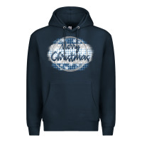 Navy merry christmas blue Premium Hoodie - MaliasSmallBusiness