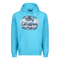 Ocean Blue merry christmas blue Premium Hoodie - MaliasSmallBusiness