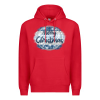 Red merry christmas blue Premium Hoodie - MaliasSmallBusiness