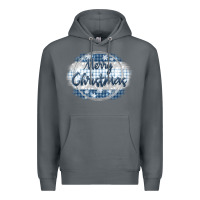 Rock merry christmas blue Premium Hoodie - MaliasSmallBusiness