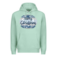 Seafoam merry christmas blue Premium Hoodie - MaliasSmallBusiness