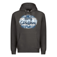 Smoke merry christmas blue Premium Hoodie - MaliasSmallBusiness