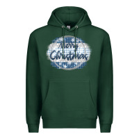 Sports Green merry christmas blue Premium Hoodie - MaliasSmallBusiness