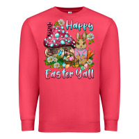 Cardinal happy easter y'all rabbit Premium Sweatshirt - BarkalooDesign