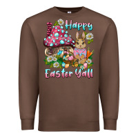 Chestnut happy easter y'all rabbit Premium Sweatshirt - BarkalooDesign