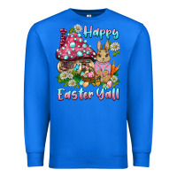 True Royal happy easter y'all rabbit Premium Sweatshirt - BarkalooDesign