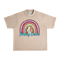 French Oak happy easter rainbow bunny Urban Heavy Tee - RanaPortraitStore
