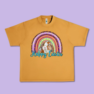 Urban Heavy Tee happy easter rainbow bunny