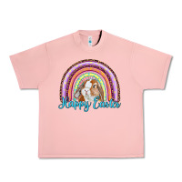 Salmon happy easter rainbow bunny Urban Heavy Tee - RanaPortraitStore