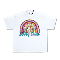 White happy easter rainbow bunny Urban Heavy Tee - RanaPortraitStore