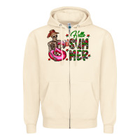 Sandshell hello summer Zipper Hoodie - CowhideDigitalArt