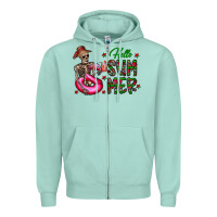 Seafoam hello summer Zipper Hoodie - CowhideDigitalArt