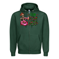 Sports Green hello summer Zipper Hoodie - CowhideDigitalArt