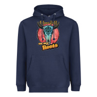 Navy blame it all on my roots black Heavyweight Hoodie - JahusDesignShop