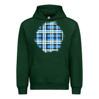 Forest Green Winter Tartan Patch Urban Hoodie - BundleAndBundleShop