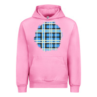 Fuchsia Pink Winter Tartan Patch Urban Hoodie - BundleAndBundleShop