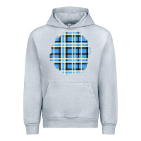 Heather Grey Winter Tartan Patch Urban Hoodie - BundleAndBundleShop
