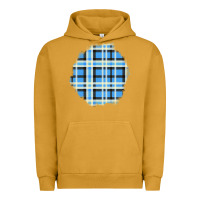 Pigment Peanut Butter Winter Tartan Patch Urban Hoodie - BundleAndBundleShop