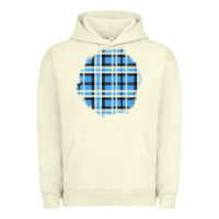 Pigment Pistachio Winter Tartan Patch Urban Hoodie - BundleAndBundleShop