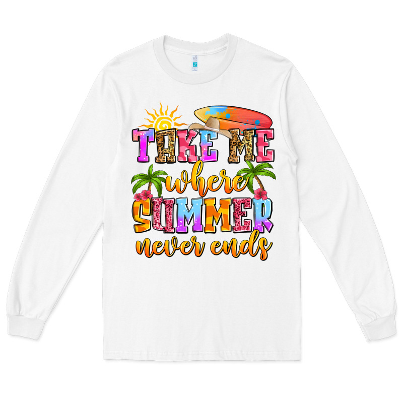 Take Me Where Summer Never Ends Long Sleeve Tee by Zillion Design Studio | Teevron