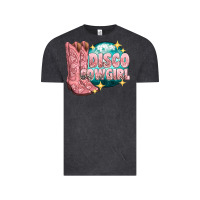 Vintage Black western disco cowgirl Vintage Tee - texasbilliewilder