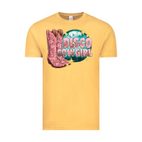 Vintage Mustard western disco cowgirl Vintage Tee - texasbilliewilder