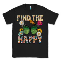 Black Kind The Happy Classic Tee - CowhideDigitalArt