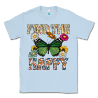 Dusty Blue Kind The Happy Classic Tee - CowhideDigitalArt