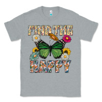 Heather Grey Kind The Happy Classic Tee - CowhideDigitalArt