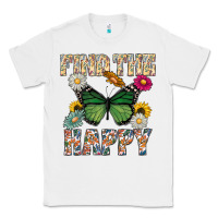 White Kind The Happy Classic Tee - CowhideDigitalArt