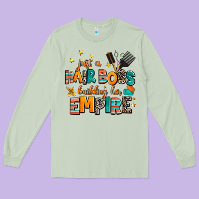 Just A Nail Boss Building Her Empire Long Sleeve Tee Designed By Adodesignshop