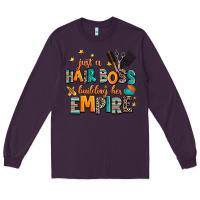 Plum just a nail boss building her empire Long Sleeve Tee - AdoDesignShop