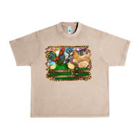 French Oak Happy easter rooster chicken and chick Urban Heavy Tee - RanaPortraitStore
