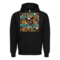 Black western baby calf seamless pattern Zipper Hoodie - HRA Design Shop