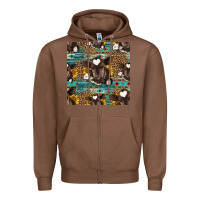 Chestnut western baby calf seamless pattern Zipper Hoodie - HRA Design Shop