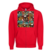 Red western baby calf seamless pattern Zipper Hoodie - HRA Design Shop