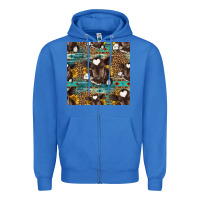 True Royal western baby calf seamless pattern Zipper Hoodie - HRA Design Shop