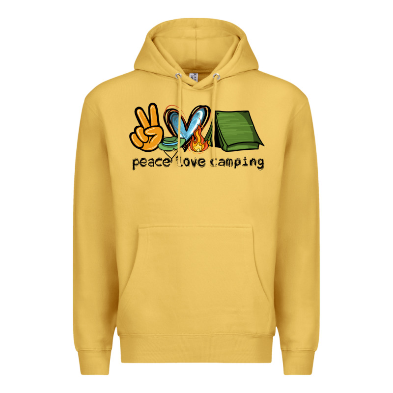Peace Love Camping Premium Hoodie by NancyCooperArtShop | Teevron