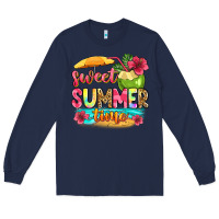 Navy sweet summer time Long Sleeve Tee - Zillion Design Studio