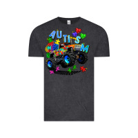 Vintage Black monster truck autism Vintage Tee - Zillion Design Studio