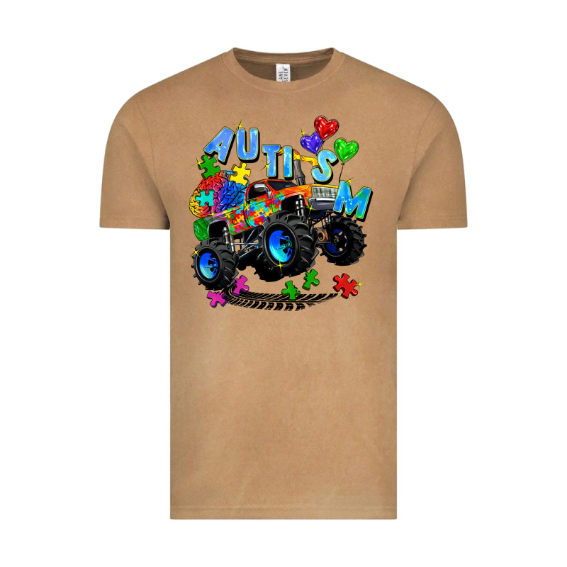 Monster Truck Autism Vintage Tee by Zillion Design Studio | Teevron