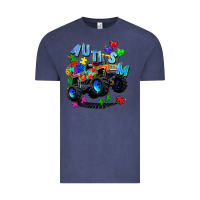 Vintage Denim monster truck autism Vintage Tee - Zillion Design Studio