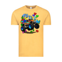 Vintage Mustard monster truck autism Vintage Tee - Zillion Design Studio