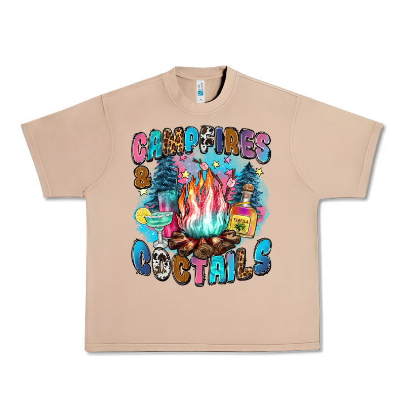 Campfires And Coctails Urban Heavy Tee by Zillion Design Studio | Teevron
